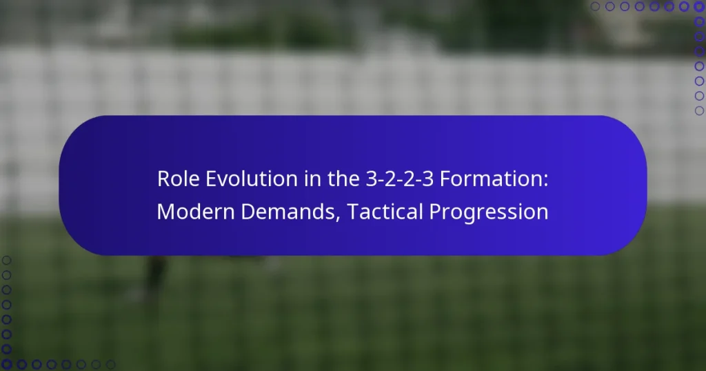 Role Evolution in the 3-2-2-3 Formation: Modern Demands, Tactical Progression