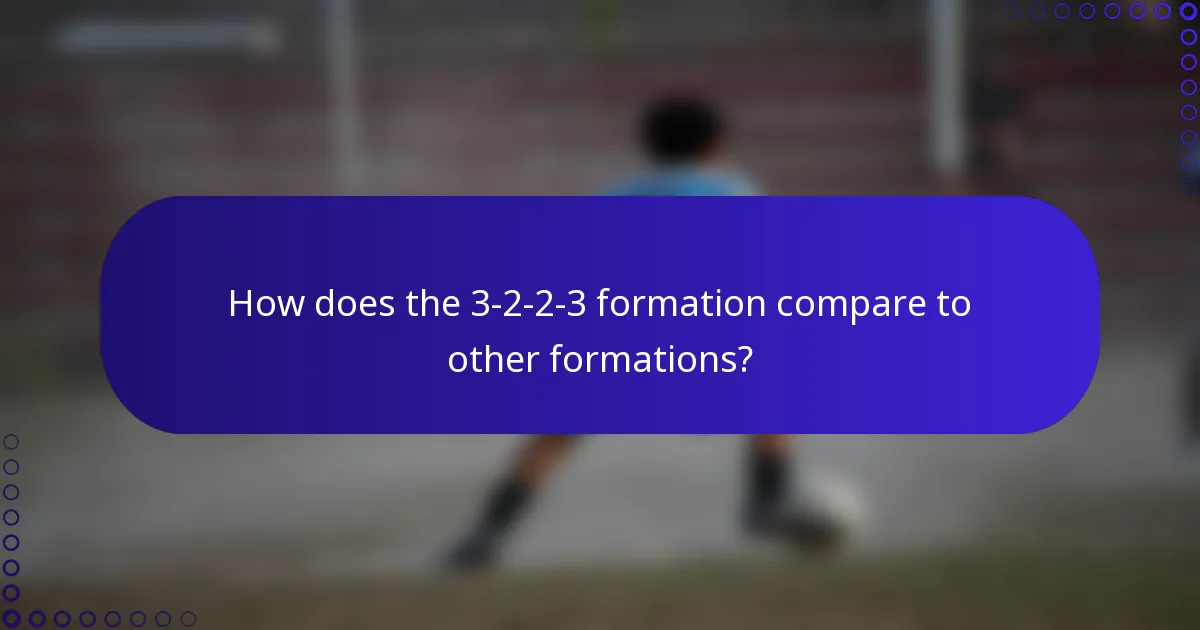 How does the 3-2-2-3 formation compare to other formations?